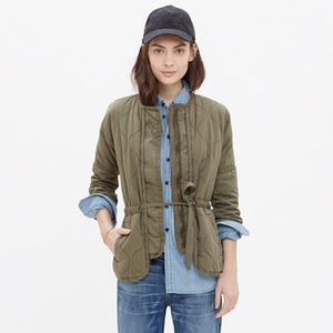 Madewell quilted drawstring jacket Sz S